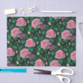 Elegant Rosa Roses Seidenpapier (Handwerk)