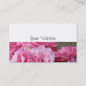 Elegant Rosa Roses Visitenkarte (Rückseite)