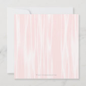 Elegant Rosa Roses White Quinceanera Einladungen (Rückseite)