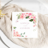 Elegant Rosa Sakura Blume Hochzeiten Napkins Serviette