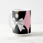 Elegant Rosa Tiffany ethnische Schwangerschaft Mom Kaffeetasse (Vorderseite Links)
