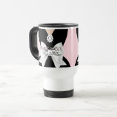 Elegant Rosa Tiffany ethnische Schwangerschaft Mom Reisebecher (Vorderseite Links)