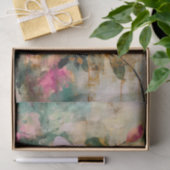 Elegant Rosa und Gold Floral Seidenpapier (Geschenk)