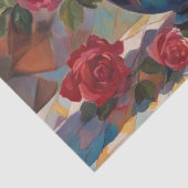 Elegant: Rose Bouquet im Harlequin Seidenpapier (Detail)