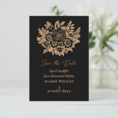 Elegant Rose Bouquet Save The Date (Stehend Vorderseite)