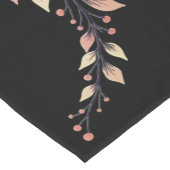 Elegant Rose Clay and Black Kurzer Tischläufer (Ecke)