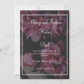 Elegant Rose Flowers Wedding invitation Einladung (Vorderseite)