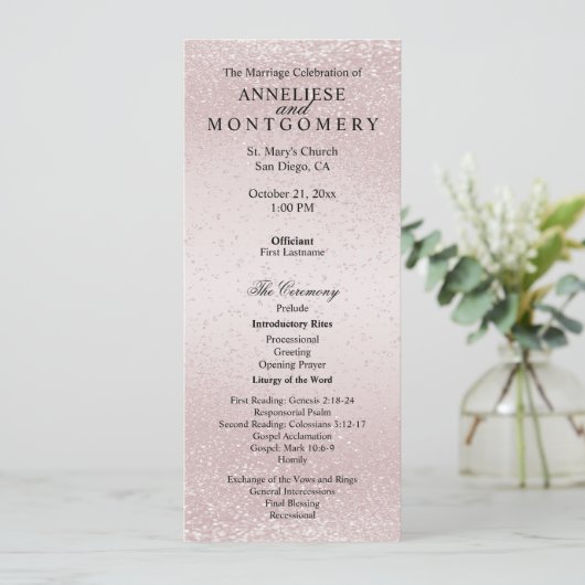Elegant Rose Glitter - Programm (Stehend Vorderseite)