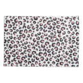 Elegant Rose Gold Black Leopard Pattern Kissenbezug (Rückseite-Links)