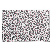 Elegant Rose Gold Black Leopard Pattern Kissenbezug (Vorderseite-Rechts)