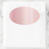 Elegant Rose Gold Blank Template Create Your Own Ovaler Aufkleber (Tasche)