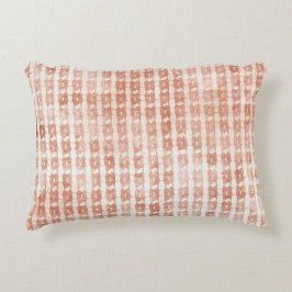 Elegant, Rose Gold Checkered Pattern Dekokissen
