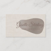 Elegant Rose Gold Foil Abstract Linen Blush Visitenkarte (Vorderseite)