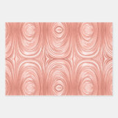 Elegant Rose Gold Foil Glam Patterns Geschenkpapier Set (Vorderseite 3)