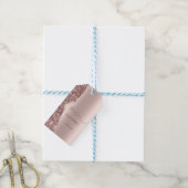 Elegant Rose Gold Glitter Script  Geschenkanhänger (Mit Garn)
