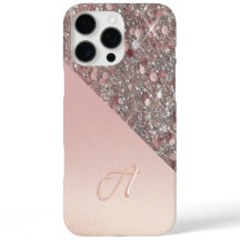 Elegant Rose Gold Monogram