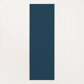 Elegant Rose Gold on Teal Floral Henna Mandala Yogamatte (Rückseite)