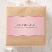 Elegant Rose Gold Template Shipping Address (Insitu)