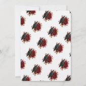 Elegant Rose Graduation Invitation Template Einladung (Rückseite)