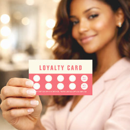 Elegant Rose & Ivory Beauty Loyalty & Rewards Card Treuekarte