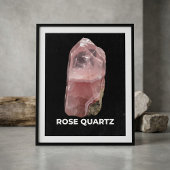 Elegant Rose Quartz Crystal Poster