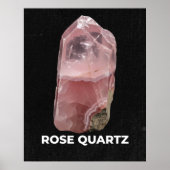Elegant Rose Quartz Crystal Poster (Vorne)