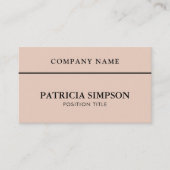 Elegant Rose Smoke Pink QR Code Modern Minimalist Visitenkarte (Vorderseite)