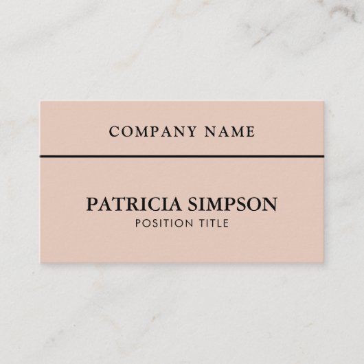 Elegant Rose Smoke Pink QR Code Modern Minimalist Visitenkarte (Vorderseite)