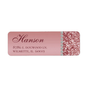 Elegant Roségold 80. Geburtstag