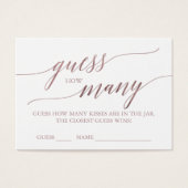 Elegant RoseGold Kalligraphie schätzen wie viele K (Vorderseite)