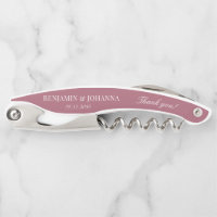Elegant Rosewood Pink Wedding Vielen Dank