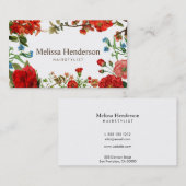 Elegant Rot Beruflich Visitenkarte (Vorne/Hinten)