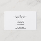 Elegant Rot Beruflich Visitenkarte (Rückseite)