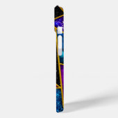 Elegant rot lila gurt geometrisch Case-Mate iPhone hülle (Rückseite / Links)