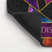 Elegant rot lila gurt geometrisch mousepad (Ecke)