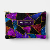 Elegant rot lila gurt geometrisch zubehörtasche (Vorderseite)