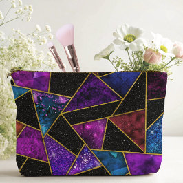 Elegant rot lila gurt geometrisch zubehörtasche