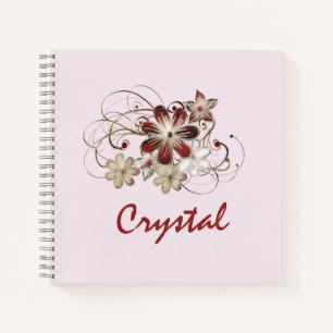 Elegant Rot und Grün Notizblock