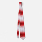 Elegant Rote weiße Schneeflocken Blizzard Neck Tie Krawatte (Rückseite)