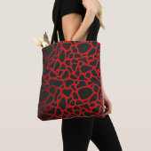 ELEGANT ROTES SCHWARZLEOPARD CHEETATIN TASCHE (Von Nahem)
