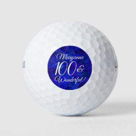 Elegant Royal Blue 100 und wunderbarer Geburtstag Golfball