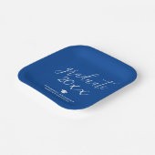 Elegant Royal Blue 2024 Graduate Graduation Party Pappteller (Gewinkelt)