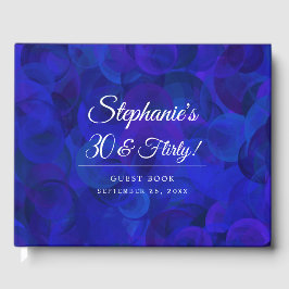 Elegant Royal Blue 30 und Kokette Geburtstagsparty Gästebuch