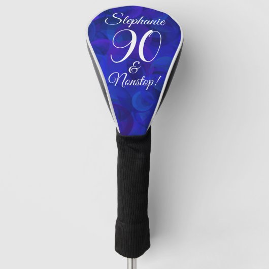 Elegant Royal Blue 90 und Nonstop Birthday Party Golf Headcover (Vorderseite)