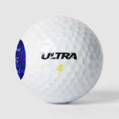Elegant Royal Blue 90 und Nonstop Birthday Party Golfball (Logo)