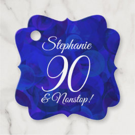 Elegant Royal Blue 90 und Phantastische Geburtstag Geschenkanhänger