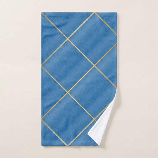 ELEGANT ROYAL BLUE DESIGN BATH TOWEL SET (Handtuch)