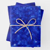 Elegant Royal Blue Foil Hanukkah Geschenkpapier Set (Beispiel)