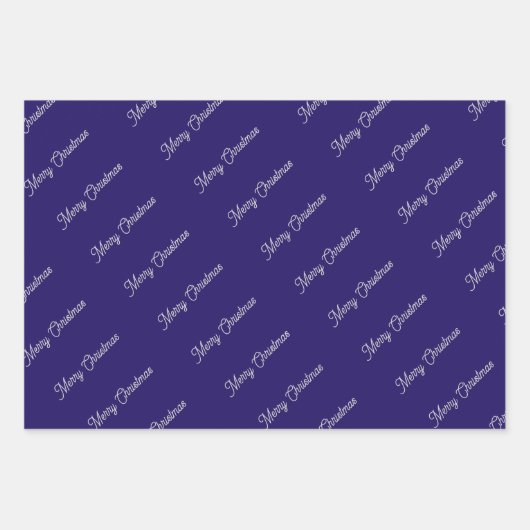 Elegant royal blue geschenkpapier set (Vorderseite 2)