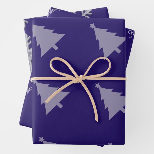 Elegant royal blue  geschenkpapier set (Beispiel)